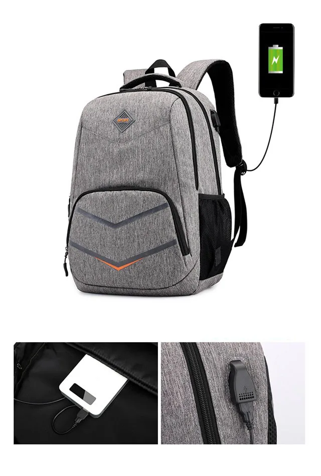 Мужские сумки, женские рюкзаки, Женская мода, USB рюкзак из ткани Оксфорд для девочек, школьный ранец для девочек-подростков