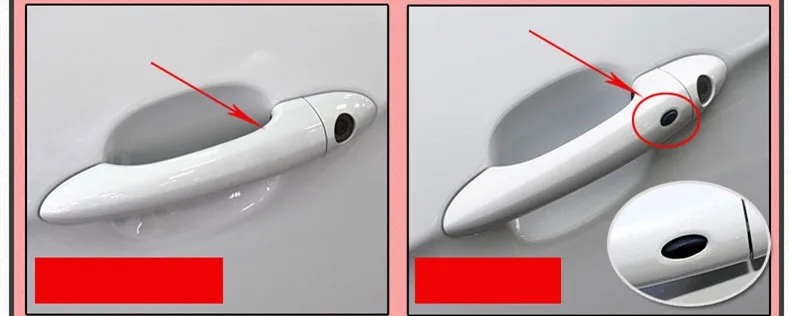 Автомобиль форма ручка для входной двери крышка двери Чаша стикер рамки двери чаши автомобильные аксессуары для Chery ARRIZO5 ARRIZO 5