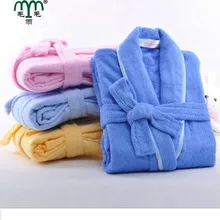 30% OFF 2016 Winter Autumn Thick fleece Girl boys Bath Robes Gentlemen’s Homewear Sleepwear Lounges Pajamas Pyjamas Long Sleeves