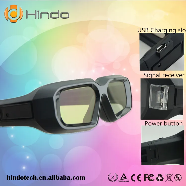 Высокое разрешение Активные 3d очки для проектора OEM затвор 3D | Электроника