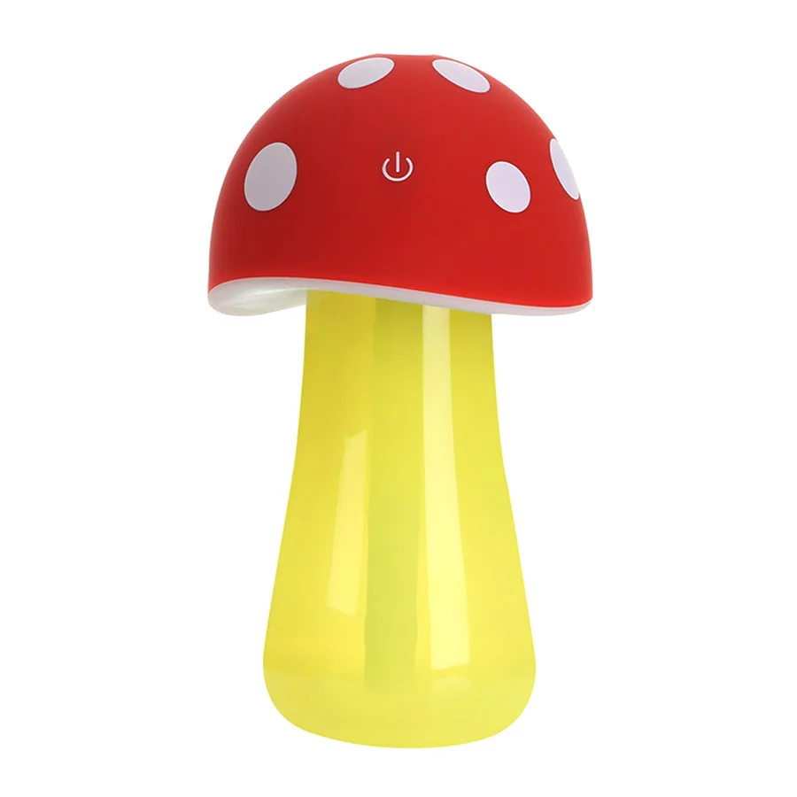 

USB Air Humidifier Touch Mushroom Silent Ultrasonic Lamp Essential Mini Mist Maker Water Mist LED Night Light for Home Office