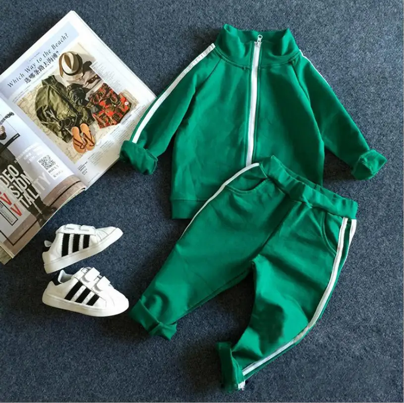

Abrache Children's Clothes Sets Spring Autumn Kid Boys Girls Sport Suit Sweatshirts+Pants 2pcs Tracksuit Set Infant Baby Clothes