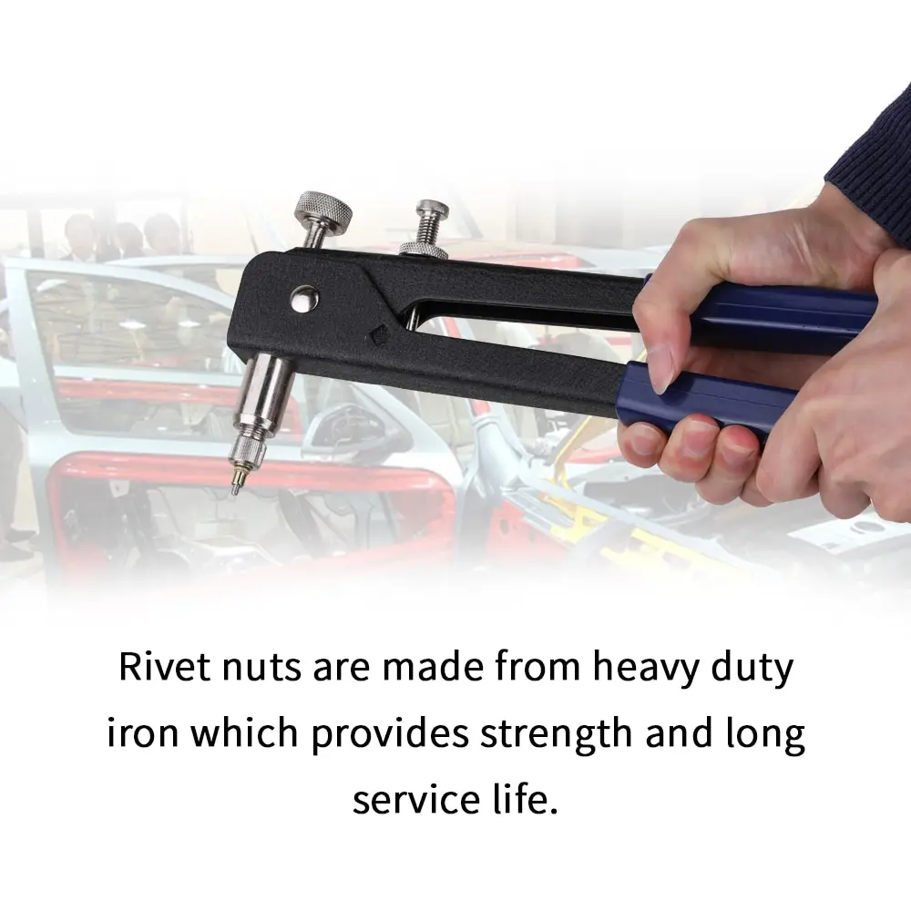

Blind Rivet Gun Threaded Insert Hand Riveting Kit Nuts Riveter Tool Box Set Hand Manual Repair Tools