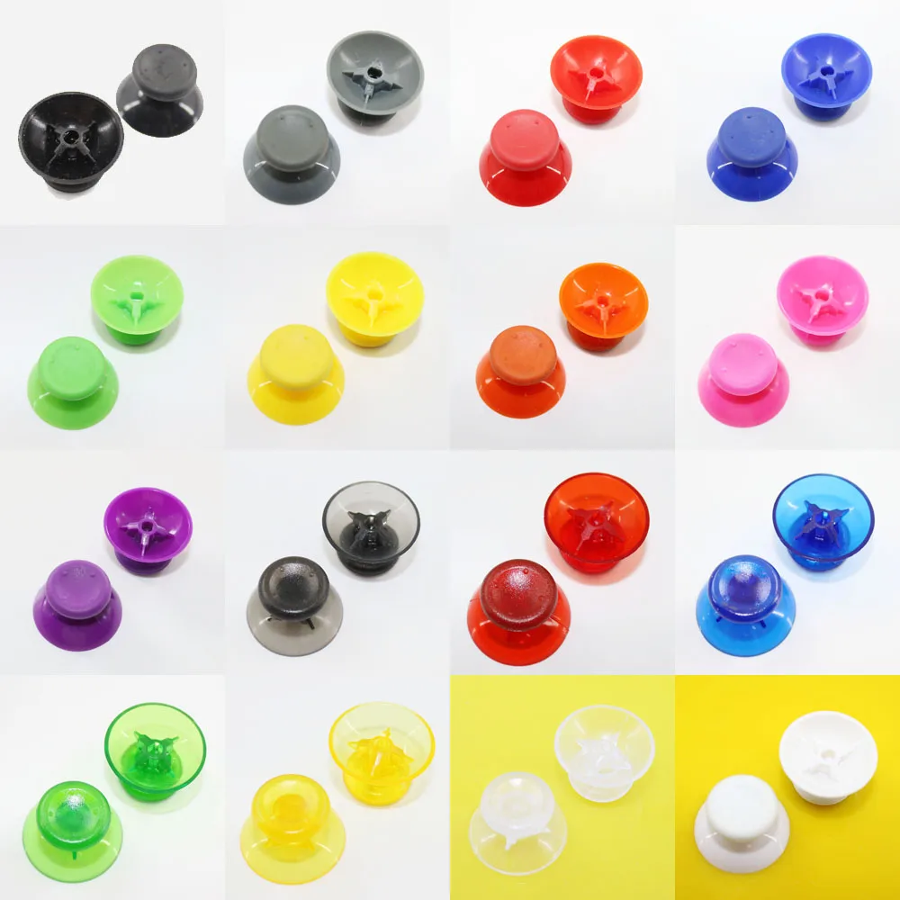 

JCD 16 Colors Analog Stick Thumbsticks Joystick Cap for Microsoft Xbox 360 Controller Mushroom Rubber Cover