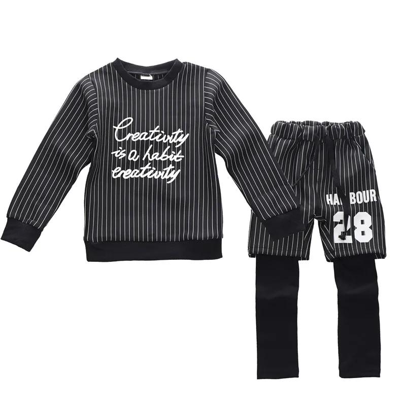 2 colors New Kids Clothes Boys Clothing Set Baby Boy Clothes Cotton