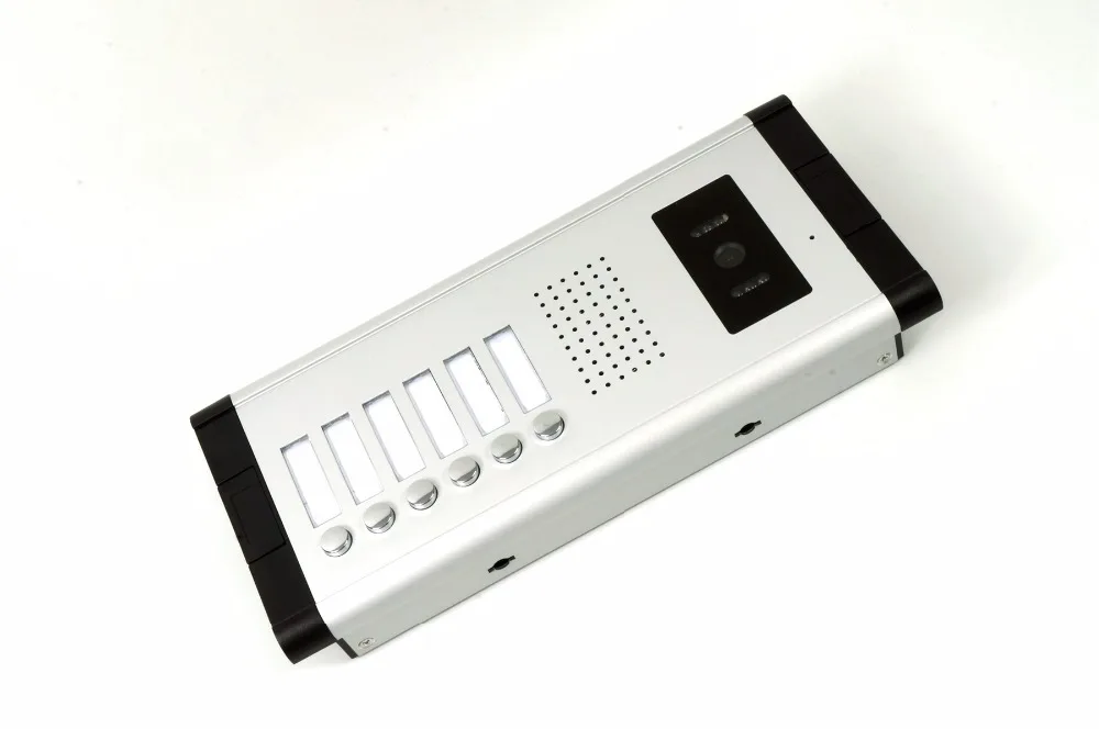 SmartYIBA 7 дюймов ЖК дисплей Проводная видеодомофон для квартиры 6 мониторы аудио чат ИК Ночное Видение камера дома домофон 6 единиц