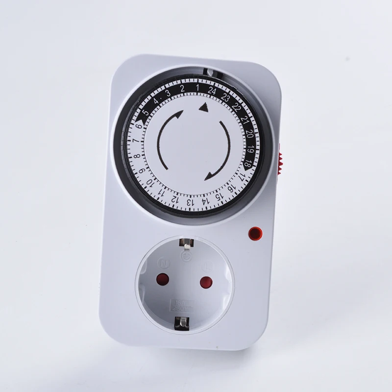 Timer Switch 24 Hour Programmable Timer Switch Universal Socket Mechanical Timer 220V 16A Europe Plug EU plug EU socket Programmable Timer Switch Time Switch