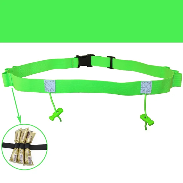 Running Waist Belt Triathlon Marathon Race Number Belt With Energy Gel