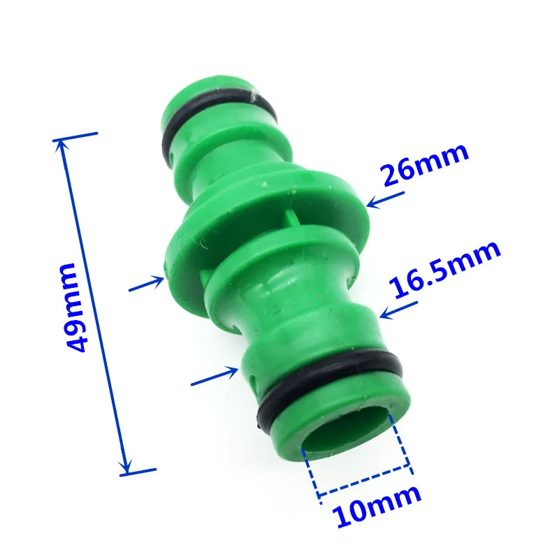 Joywayus Brass Garden Water Pipe Extension Repair Connector 1/2 ID Hose Water Tube Joints Connection Adapter 2PCS 