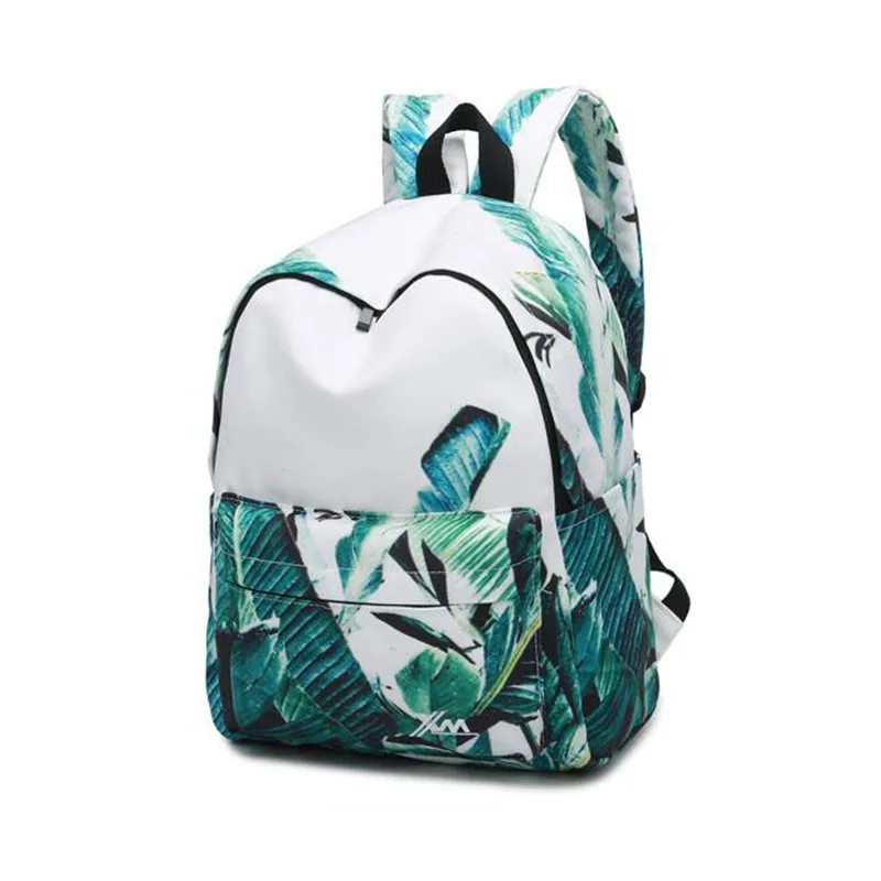 Модный женский рюкзак с принтом, красивые листья, большие школьные сумки для девочек, многофункциональные женские дорожные холщовые рюкзаки, L4-3104