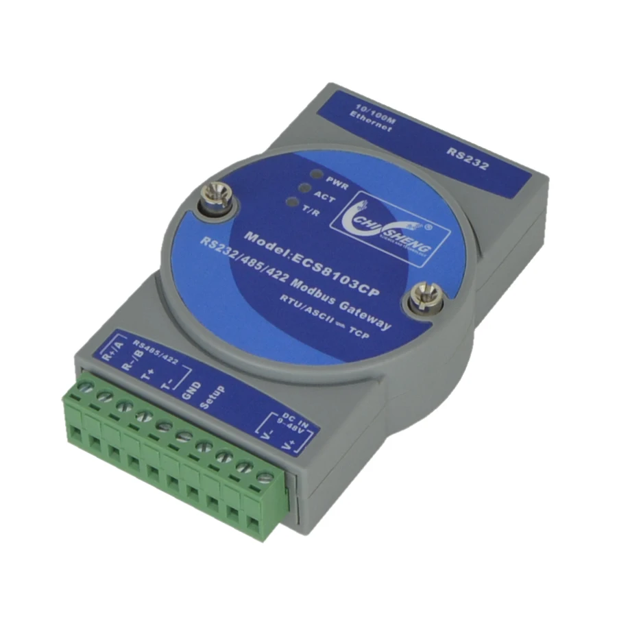 

Industrial Modbus gateway server RS232/485/422 turn Modbus RTU/ASCII to TCP