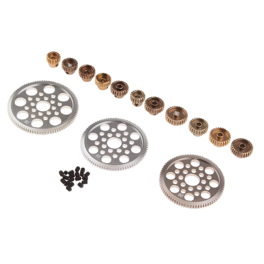 14PCS Motor Pinion Gear 18T 19T 20T 21T 22T 23T 24T 25T 26T 27T 28T 92T 85T 80T RC Parts for 110 RC Drift Car Accessory 14PCS Motor Pinion Gear 18T 19T 20T 21T 22T 23T 24T 25T 26T 27T 28T 92T 85T 80T RC Parts for 110 RC Drift Car Accessory