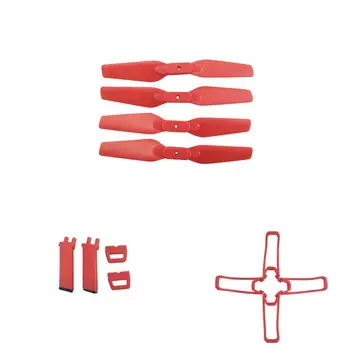 

RCtown For Eachine E58 RC Quadcopter Spare Parts Propeller Blades Landing Gear Propeller Guard Protection Cover Set