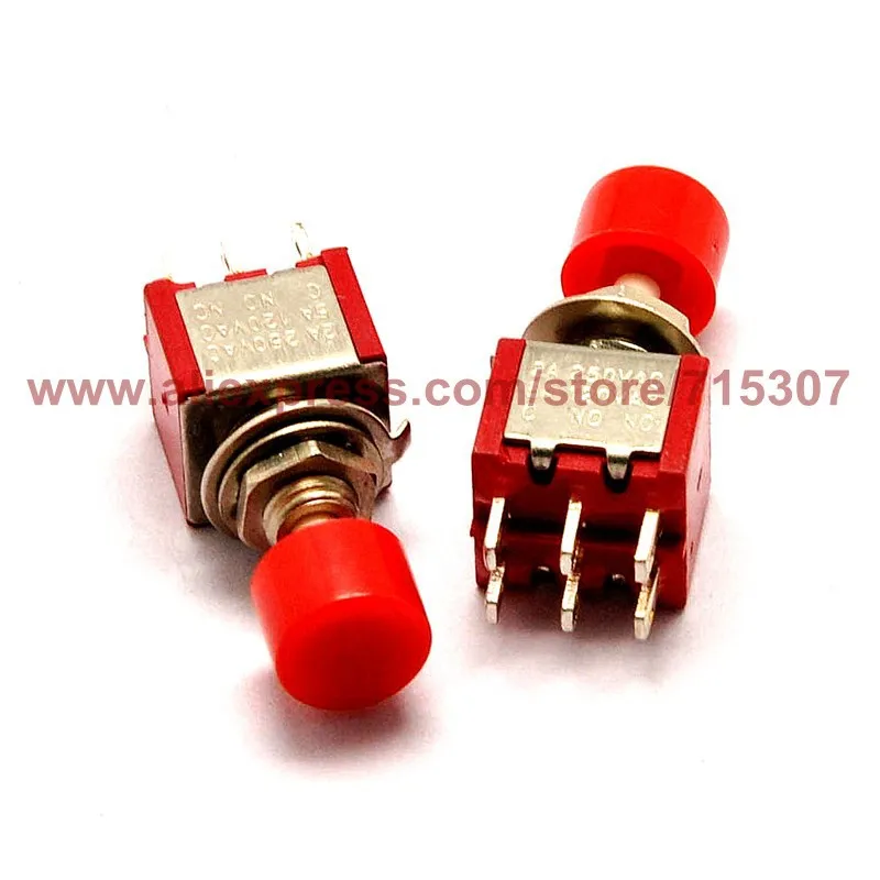push button switch ds-622 red 2