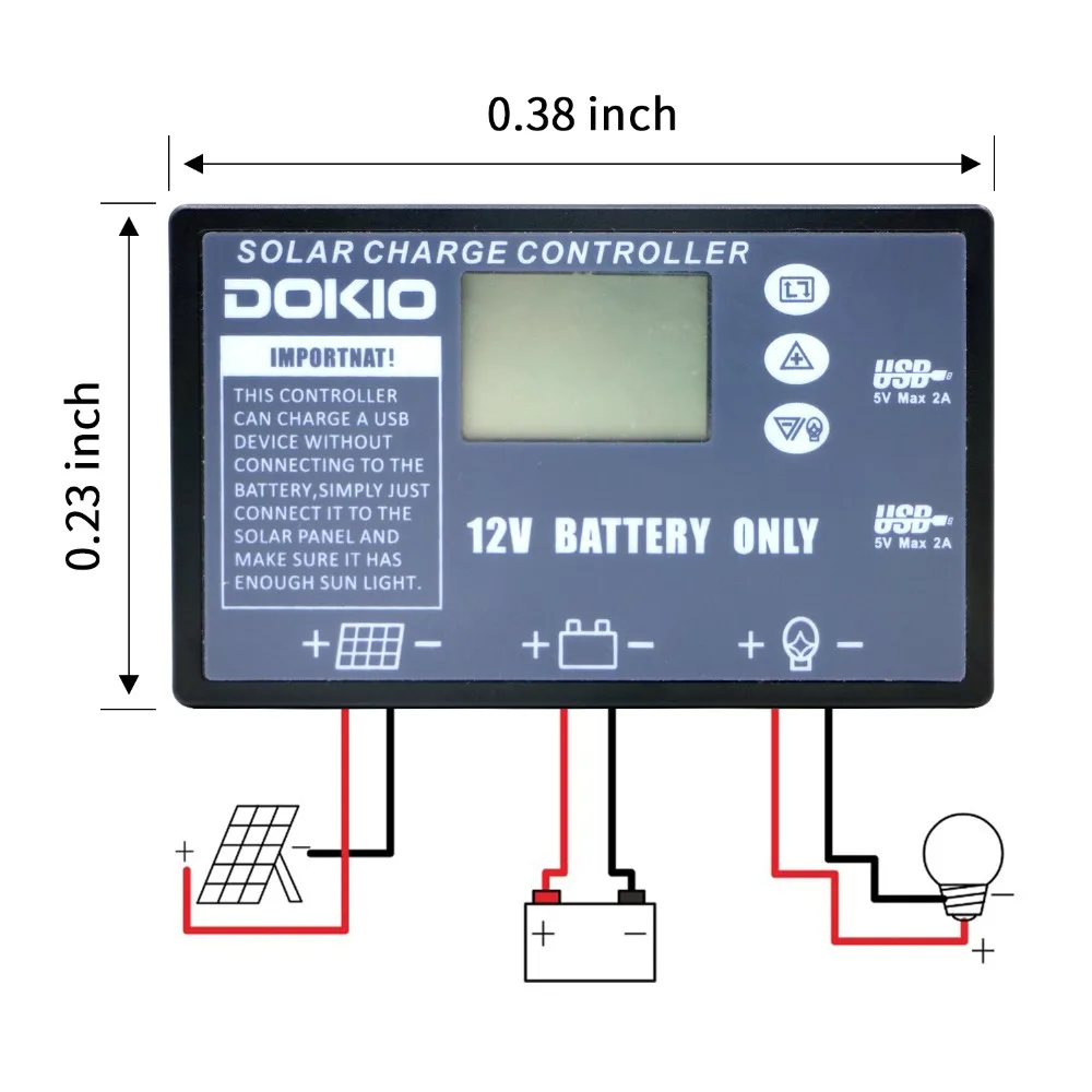 solar charge controller dokio