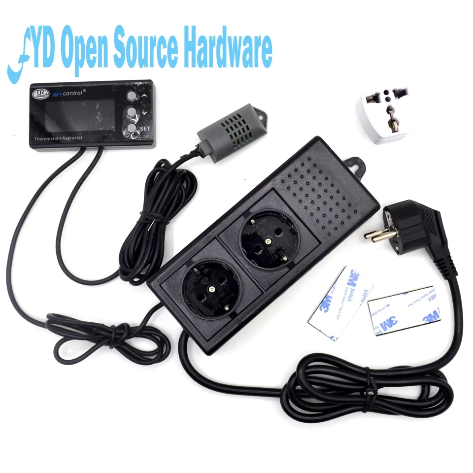 

Electronic pet reptile Strip thermostat greenhouses culture incubator room temperature and humidity control THC-220