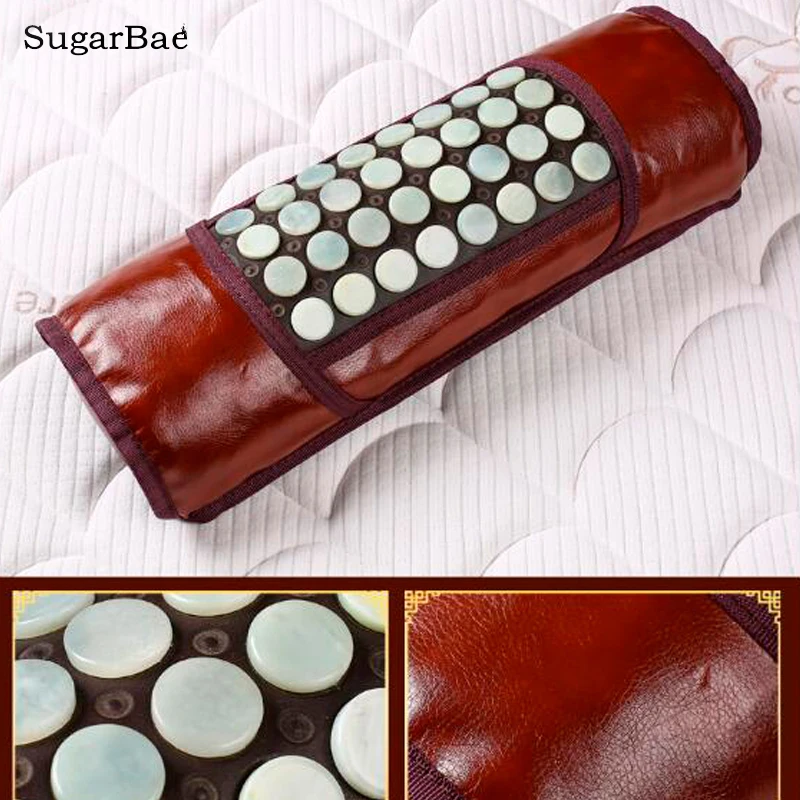 

Natural Jade Neck Massager Pillow Cervical Traction Therapy Stretcher for Health