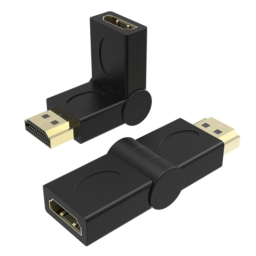 

HDMI Male to HDMI Female Cable Adapter 180 Degree Rotate Converter Extender For 3D 1080P HDTV Tablet PC Laptop HDMI Mini Adaptor