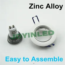 Вырезать отверстие 60 мм белый круглый встраиваемые GU10 MR16 пятна вниз свет держатель рамы установки