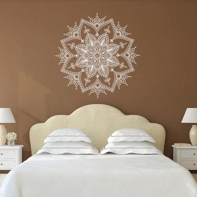 wall decal vinyl sticker mandala flower yoga studio bohemian bedroom decor living room house decoration wallpaper - Flower Bedroom Decor wall decal vinyl sticker mandala flower yoga studio bohemian bedroom decor living room house decoration wallpaper - Flower Bedroom Decor