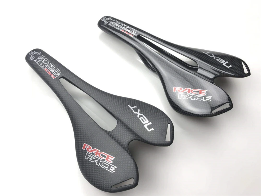 Matte Gloss Full Carbon Fibre Saddle Lightweight 3K Racing Road Bike MTB Seat