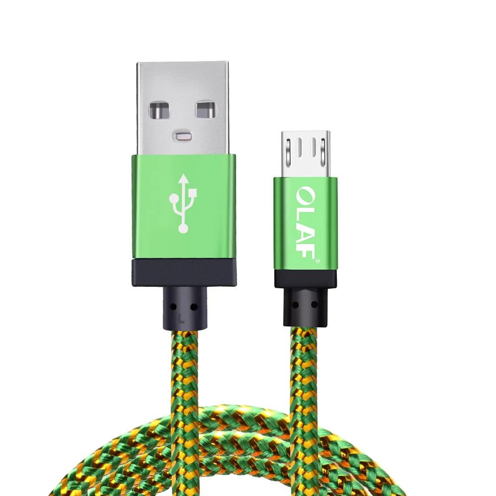 Олаф Micro USB кабель 1 м 2 м 3 м Быстрая Синхронизация данных зарядный кабель для Samsung Huawei Xiaomi LG Andriod Microusb Кабели для мобильных телефонов