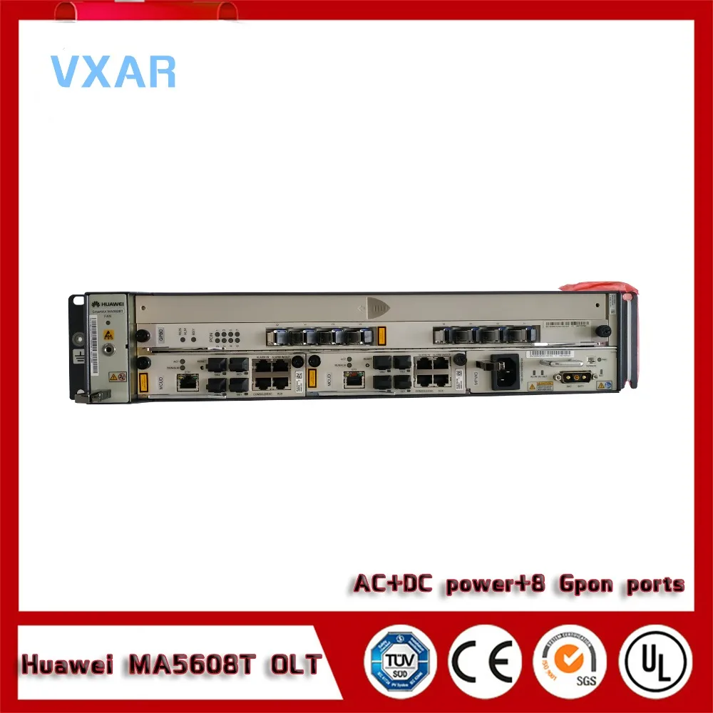 Оригинальный Новый HUA WEI MA5608T OLT gpon olt с 8 портами питания переменного тока одним