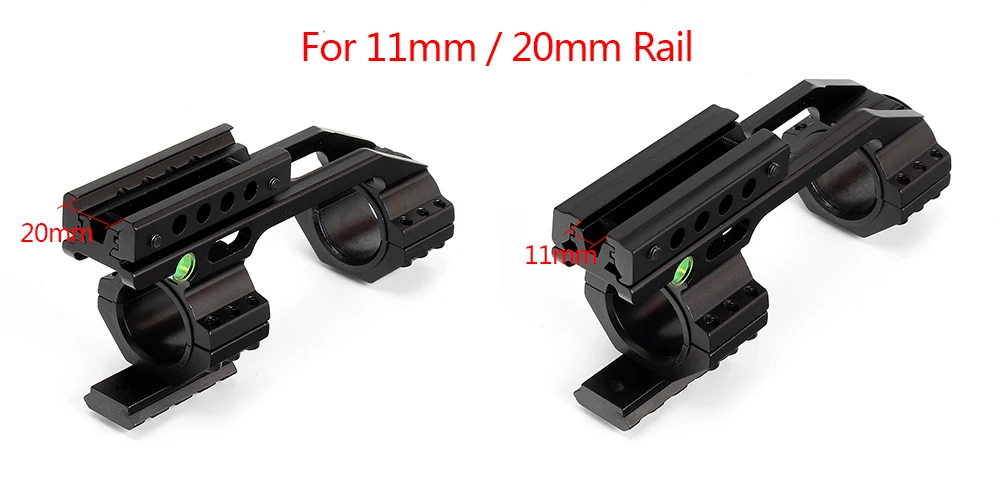Caça Ohhunt 8 Dovetail 20mm Picatinny Weaver Riflescope Anéis 25.4mm 30mm Offset Escopo Montar Trilho Bolha Nível 11mm 3 - 8 escopo montar trilho bolha nível