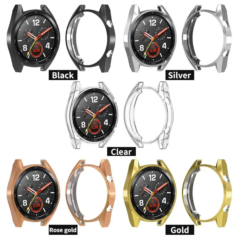 

Protective Case Hollow Cover TPU Shell Shockproof Anti-Scratch Sports Accessories for Huawei Watch GT