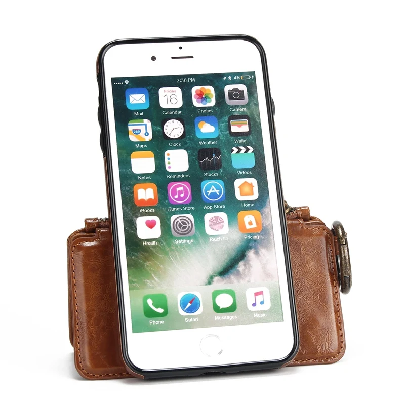 Telefoon Hoes для iPhone X XS Max чехол 2 в 1 Магнитный Кошелек Съемный кожаный 6 6S 7 8 Plus 5S на