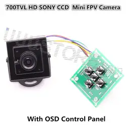 Новинка 2015, FPV-системы 700TVL HD Mini Камера 1/3 Sony CCD effio-е с OSD меню для Радиоуправляемый вертолет MultiCopter автомобиля FPV-системы NTSC/PAL Системы