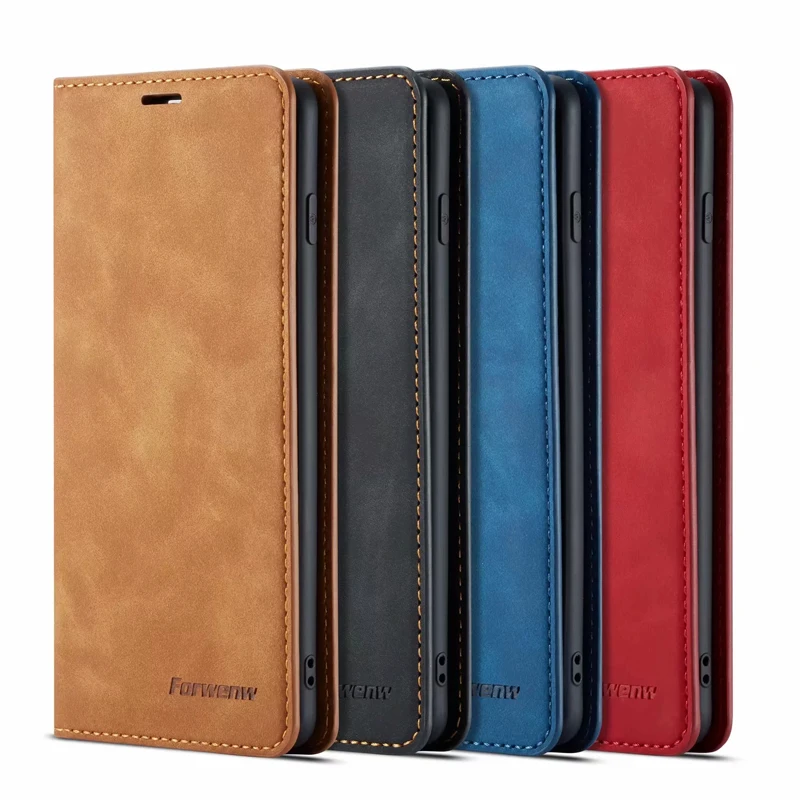 

Sederhana Flip Case For Samsung Galaxy S10 Plus S10e S9 Plus S8 Plus A6 A8 A7 2018 A750 Note 9 Stand PU Leather Book Cover Case
