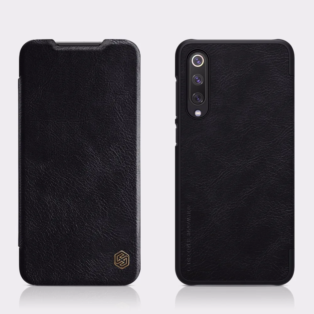 

leather case for xiaomi mi 9SE Nillkin QIN Protective flip Cover Case With Card Pocket for xiaomi mi 9SE