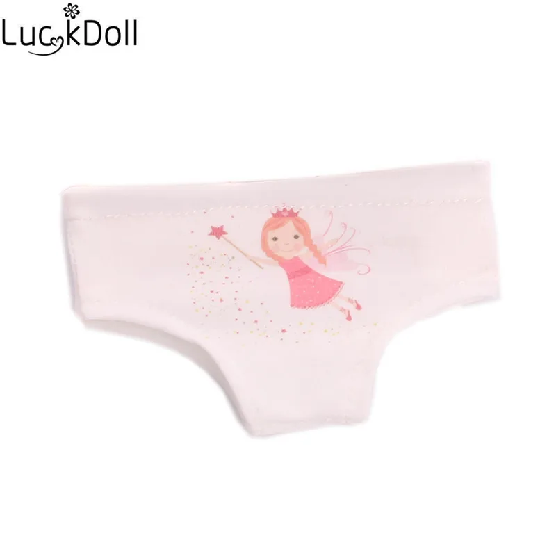 LUCKDOLL узорное нижнее белье подходит 18 дюймов Американский 43 см Детские аксессуары для кукол, игрушки для девочек, поколение, подарок на день рождения - Цвет: n908