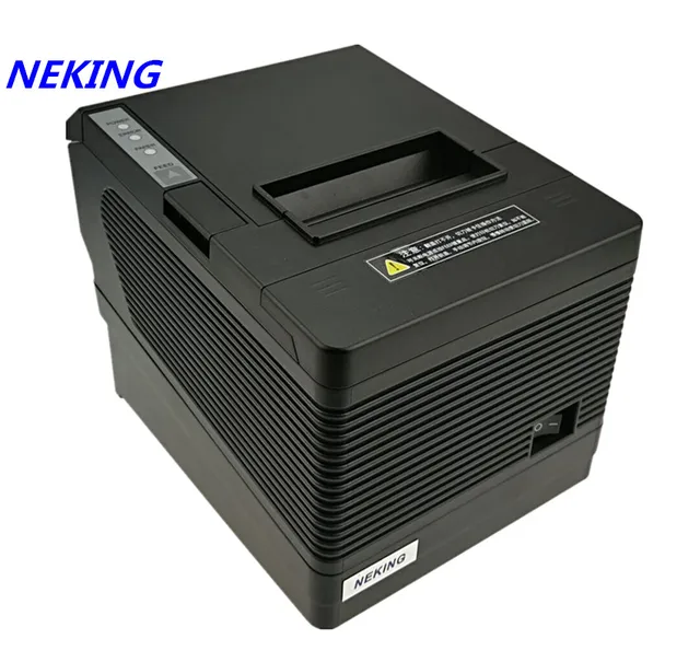 80mm receipt POS printer Automatic cutter bill Thermal printer USB Ethernet Serial Three ports are integrated in one printer