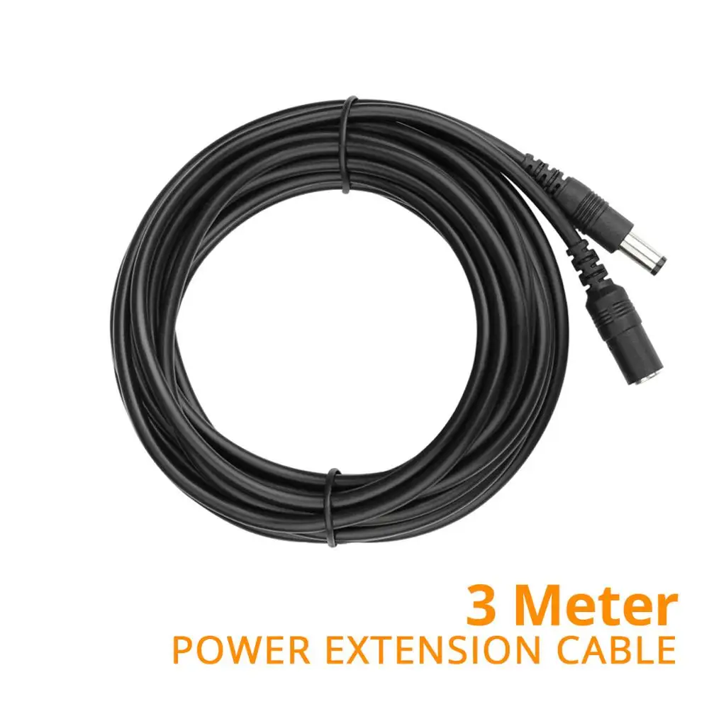 

BESDER DC Power Extension Cable 3 Meter/ 10FT Jack Socket To 5.5mmx2.1mm Male Plug For CCTV Camera 12 Volt Extension Cord