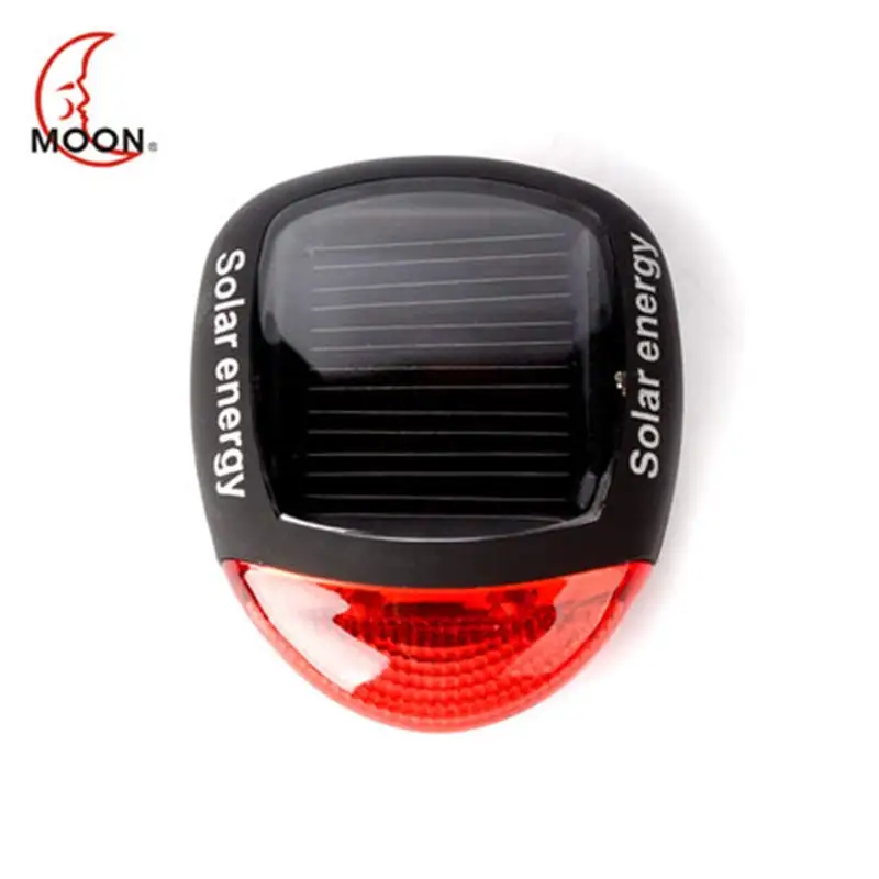 

MOON Bicycle Cycling Light Solar Energy Bicycle Taillights Mountain Bike Safety Warning Backseat Taillights ABS Riding Lights