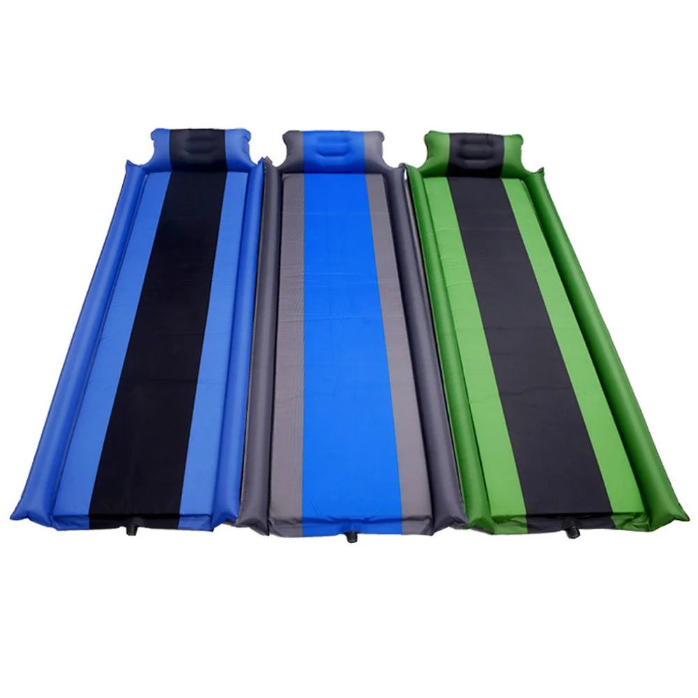 

190*60cm Self colchon inflable Sunture single air mattress camping mat picnic air bed inflatable mattress Sleeping Bed