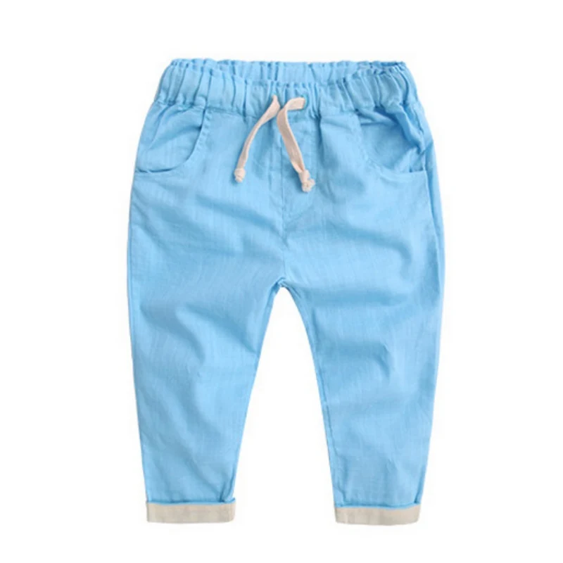 Штаны для маленьких мальчиков и девочек, новая весенне-Осенняя детская одежда, хлопковые длинные брюки, узкие брюки для маленьких девочек