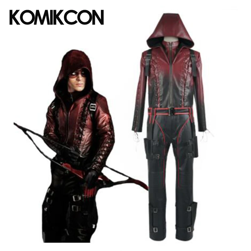 

Green Arrow Season 3 Roy Harper Cosplay Red Arrow Full Set Costume Outfit Halloween Uniform Battle Suit Christmas Party Costumes