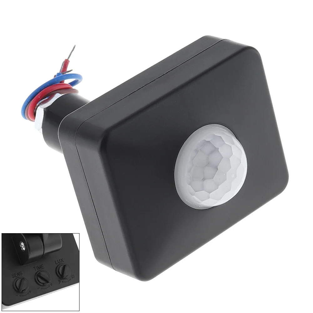 

Mini AC110-240V LED Infrared PIR Motion Sensor Project Lamp Switch Identify Day and Night Automatically for Outdoor/Indoor IP44