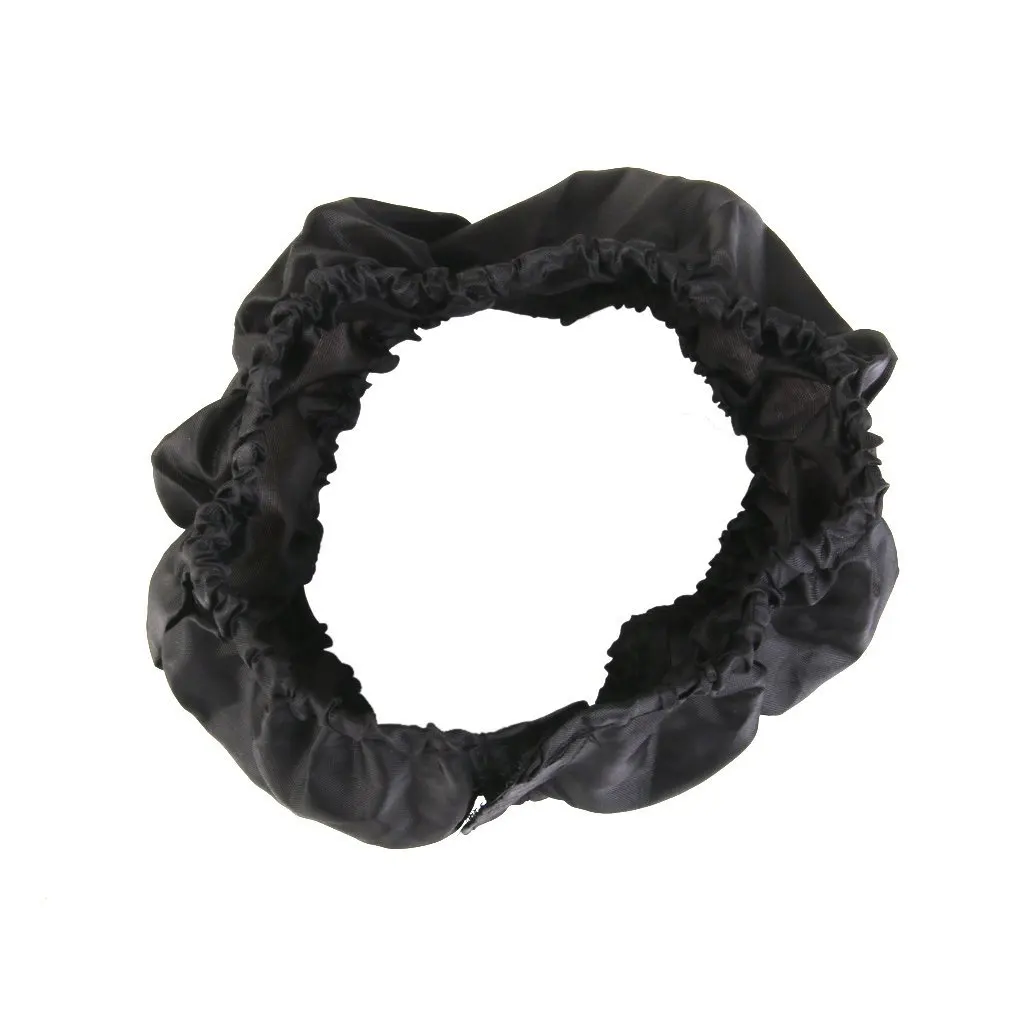 Couverture de chariot de bébé couverture de roue d'eau de poudre noire pour la grande roue L