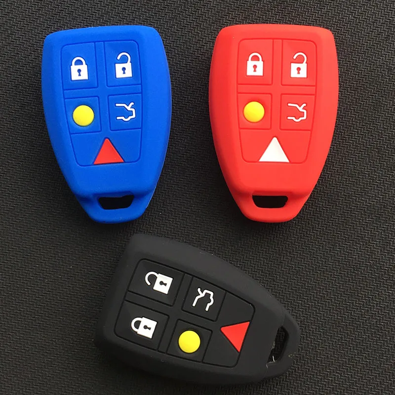 

Silicone Car Key Cover For VOLVO S40 C30 C70 Starline A93 Porta Llaves Pared Casa Car Key Cover Mercedes