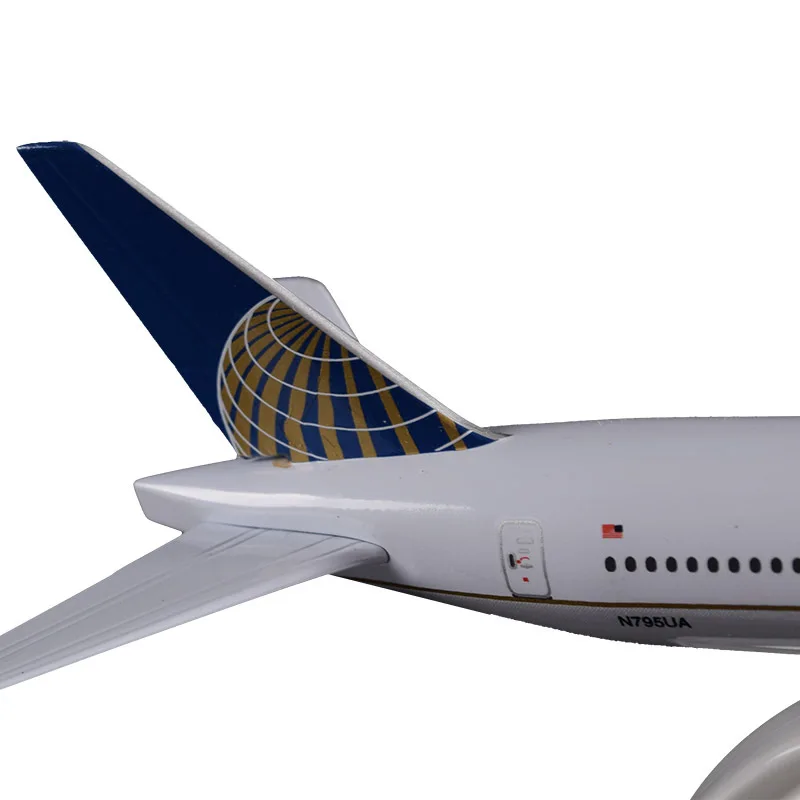 20 см Boeing 777 United Airline модель B777 Америка Соединенных Штатов Америки самолет Аэробус