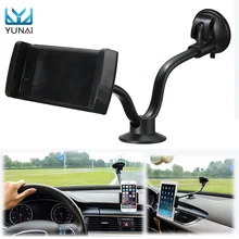 YUNAI 360 Degree 135-185mm Adjustable Universal Car Windshield Phone Tablet Mount Holder Stand For IPad 7-9 incn Tablet Holder