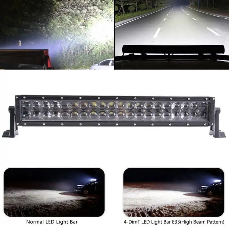 

22Inch 200W 12V 24V 4D Straight Car LED Work Light Bar Combo Offroad Light Driving Lamp for Truck SUV 4X4 4WD ATV
