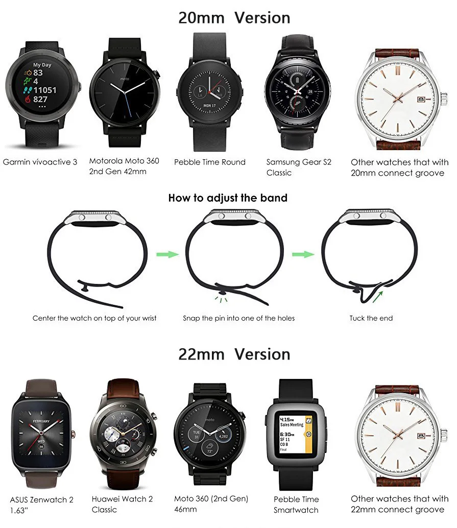 20 мм 22 мм ремешок для часов из нержавеющей стали сменный смарт-браслет для samsung gear S2 Classic S3 Galaxy Watch