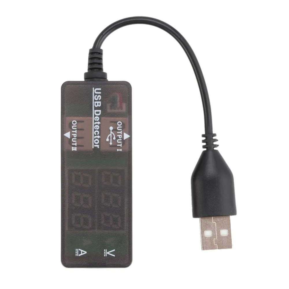 KW203 USB Detector Charging Voltage Current Panel Meter LED Dual