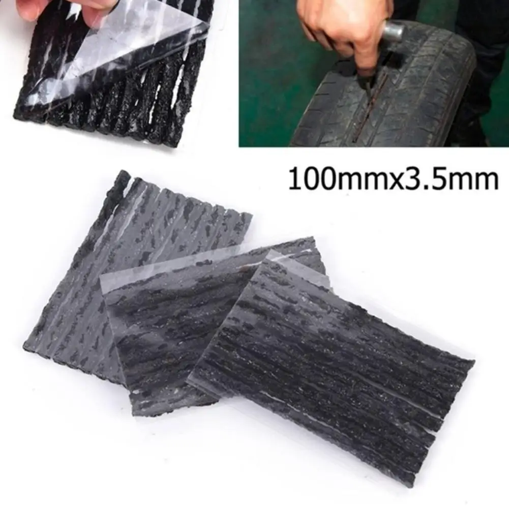 Black 10Pcs/Set Tubeless Seal Rubber Strip Plug Bike Car Tyre Repair Recovery Tools For Tire Puncture GTV4628 Black 10Pcs/Set Tubeless Seal Rubber Strip Plug Bike Car Tyre Repair Recovery Tools For Tire Puncture GTV4628