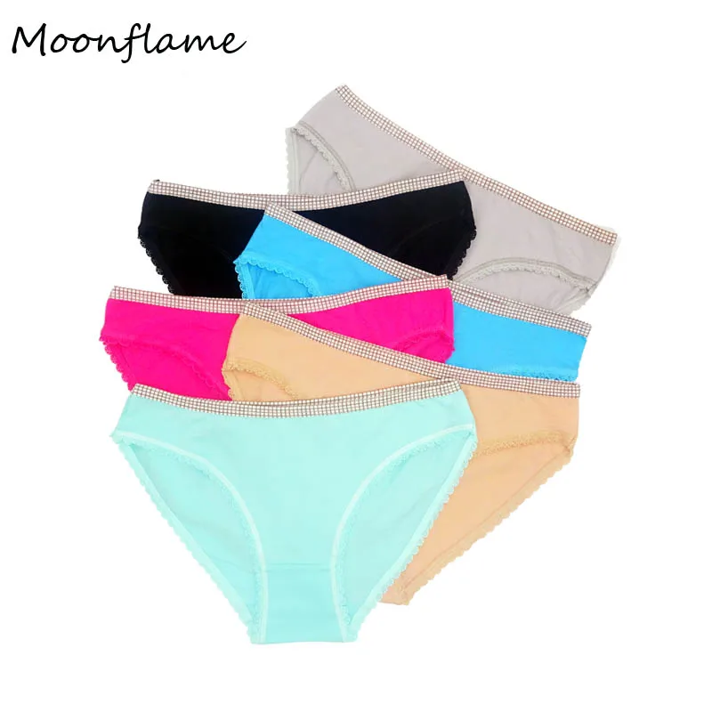 

Moonflme 5 pcs/lot Hot Sale Lingerie Women Cotton Sexy Briefs Panties 89250